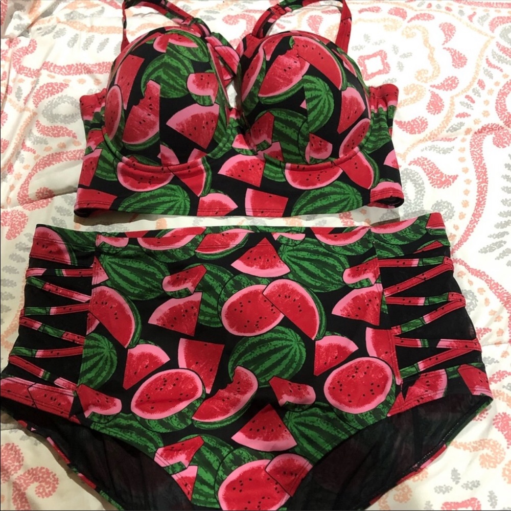 Watermelon 2 Piece Bathing Suit Torrid